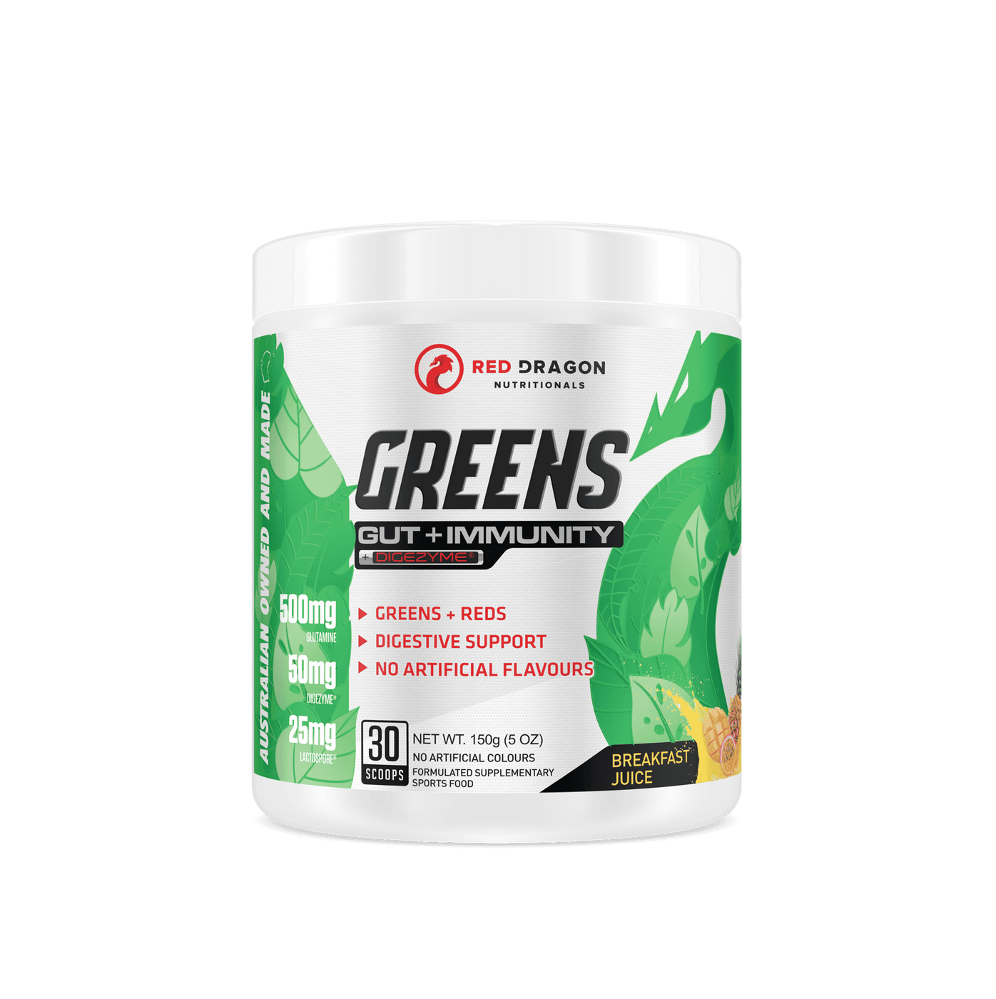RDN GREENS GUT + IMMUNITY — Red Dragon Nutritionals