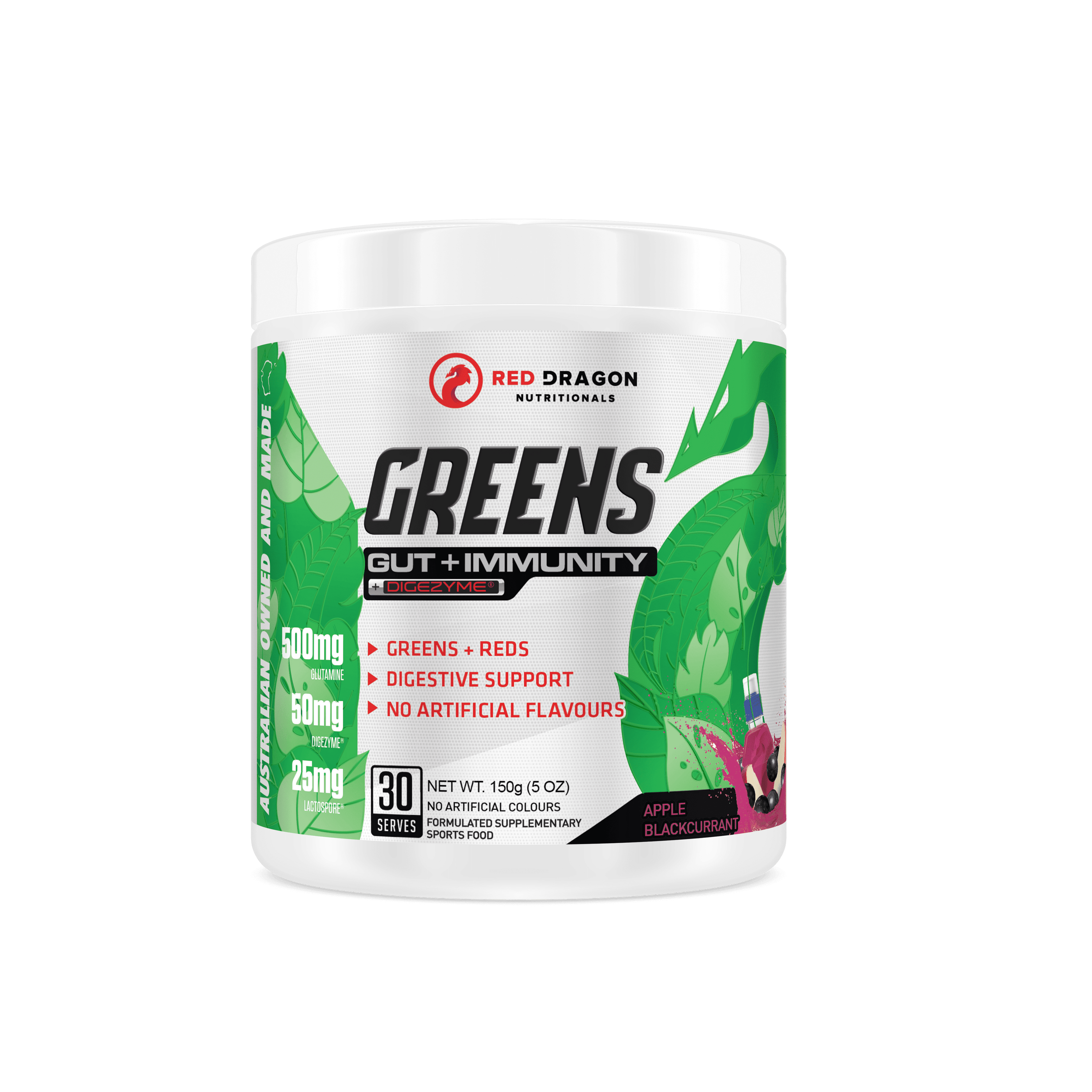 RDN GREENS GUT + IMMUNITY — Red Dragon Nutritionals